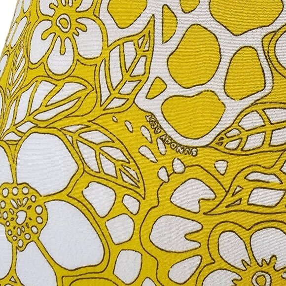 Aritza Sunday Best Vida Dress Flora Mini Shirt Button Front Size Small Yellow - Picture 2 of 11